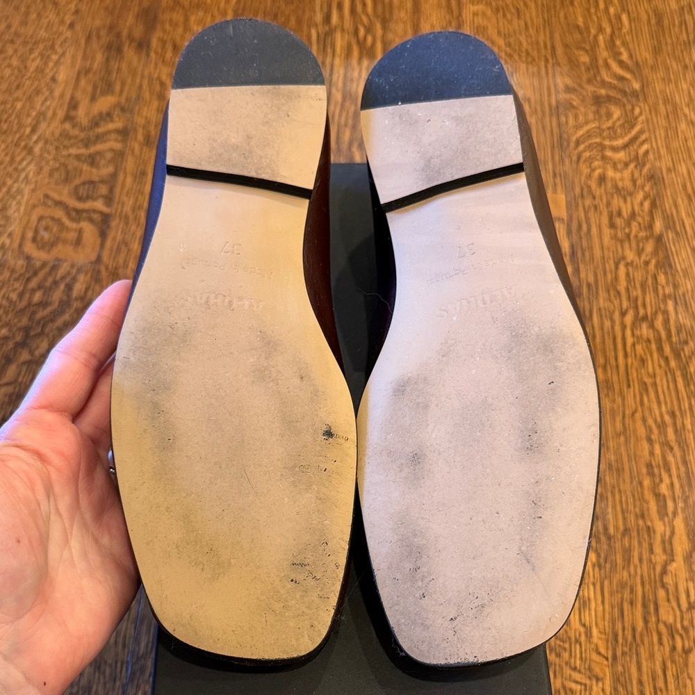 Alohas Brown Leather Ballet Flats - Picture 8 of 8